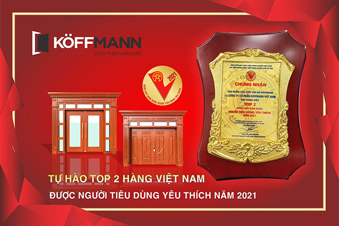Koffmann đạt Top 2 hàng Việt Nam được người tiêu dùng yêu thích năm 2021